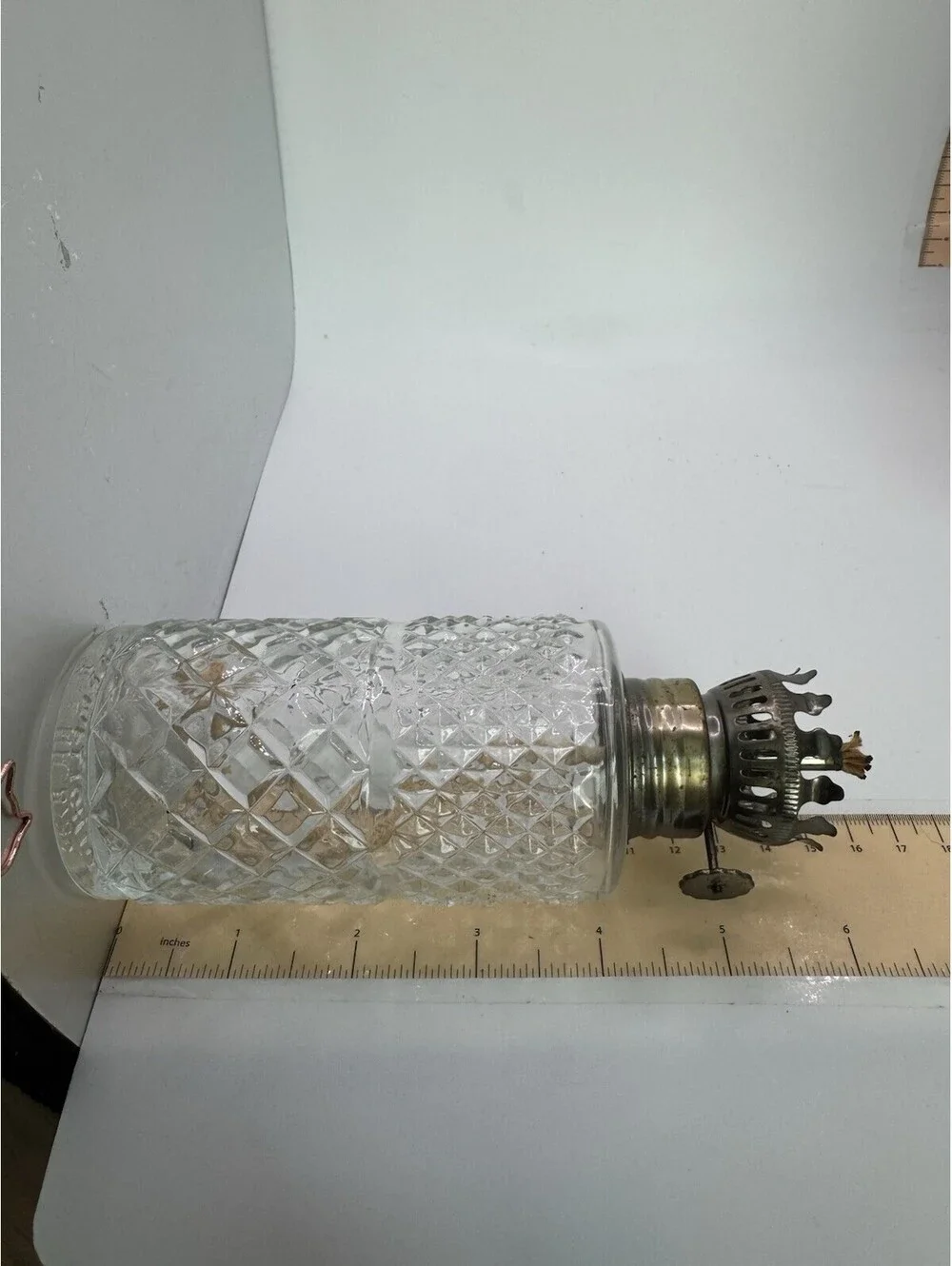 Vtg 1985 Austrian Lamplight Farms Crystal Glass Oil Lamps 6